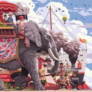 A&S: Around The World in 80 Days Elephant By Ravensburger