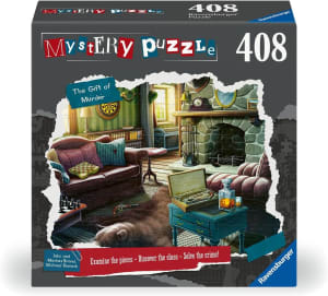 MYSTERY: The Gift of Murder 408 Pc Puzzle Cabin & Cottage By Ravensburger