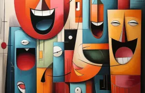 Puzzle Moments: Happy Cubism Contemporary & Modern Art By Ravensburger