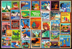 Travel Stamps Collage By Ravensburger