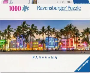 Night Glow on Ocean Drive Panoramic Landscape By Ravensburger