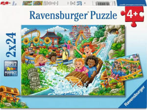 Amusement Park 2x24 Pc Puzzle People By Ravensburger