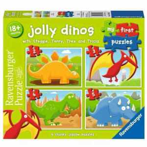 Jolly Dinos 2/3/4/5 Pc My First Puzzle Dinosaurs By Ravensburger