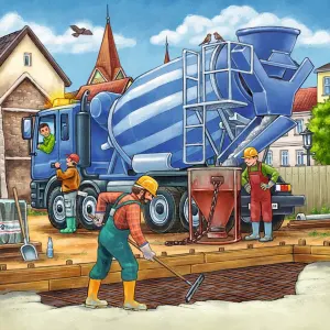 Large Construction Vehicles Construction By Ravensburger