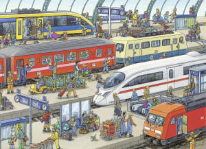 Railway Station Children's Cartoon By Ravensburger