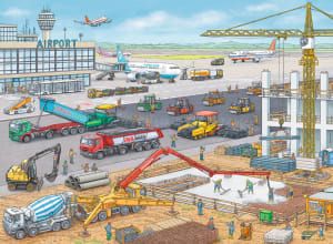 Construction at the Airport - Scratch and Dent Construction By Ravensburger