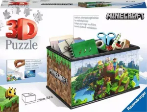 Minecraft Storage Box 216 Pc 3D Puzzle Game & Toy By Ravensburger