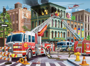 Fire Truck Rescue Police & Fire By Ravensburger