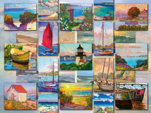 Coastal Collage Beach & Ocean By Ravensburger