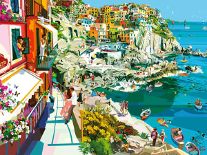 Romance in Cinque Terre Beach & Ocean By Ravensburger