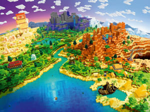 World of Minecraft Pop Culture Cartoon By Ravensburger