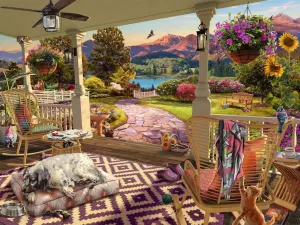 Cozy Front Porch - Scratch and Dent Cabin & Cottage By Ravensburger