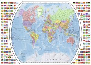 Political World Map Maps & Geography Jigsaw Puzzle By Ravensburger
