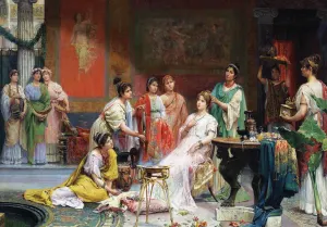 Toilette of a Roman Lady Fine Art By Anatolian