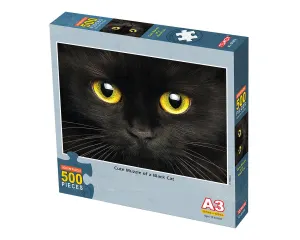 Cute Muzzle of A Black Cat Cats By Tomax Puzzles