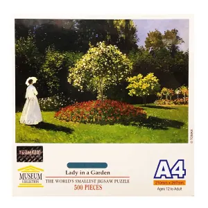 Lady In Garden Mini Puzzle Flower & Garden By Tomax Puzzles