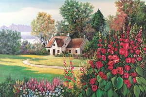 Floral Paradise Landscape By Tomax Puzzles