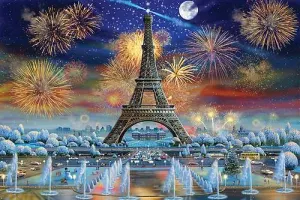 Eiffel Tower Celebration Paris & France By Tomax Puzzles