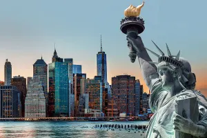 Manhattan Skyline Beach & Ocean By Tomax Puzzles