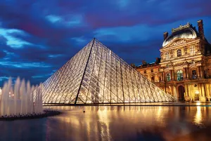 Louvre Pyramid, Paris, France Paris & France By Tomax Puzzles