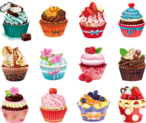 Cupcakes II Dessert & Sweets By RoseArt