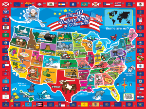 USA Map Maps & Geography By RoseArt