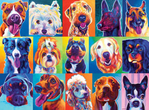 Happy Dawgs Dogs By RoseArt