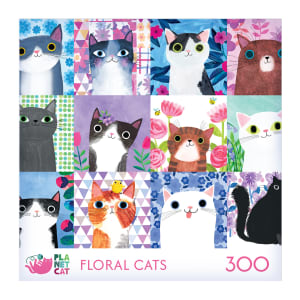 Planet Cat - Floral Cats Collage By RoseArt