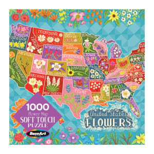 Soft Touch 1000Pc - Flower Map Maps & Geography By RoseArt