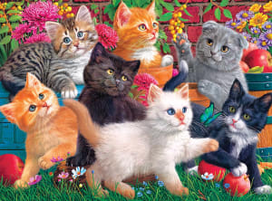 Kittens At Play Cats By RoseArt