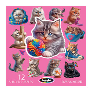 Multi Shaped Puzzles - Playful Kittens Cats By RoseArt