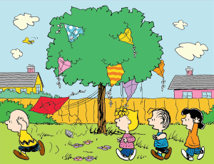 Peanuts Kite Tree Children's Cartoon By RoseArt