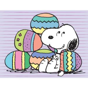 Peanuts Easter - Snoopy And Eggs Children's Cartoon Jigsaw Puzzle By RoseArt