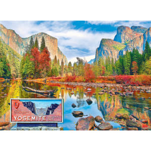 El Capitan And Merced River In Autumn,Yosemite Park National Parks By RoseArt
