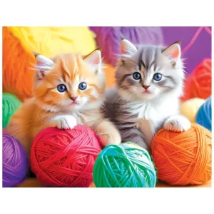 Fuzzy Yarn Balls Cats By Kodak