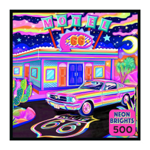 Neon Brights - Route 66 Night Nostalgic & Retro By RoseArt