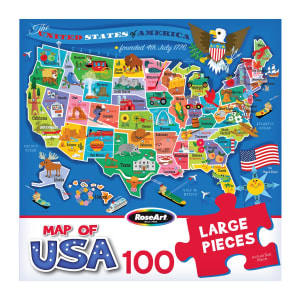 Kids Usa Map Maps & Geography By RoseArt