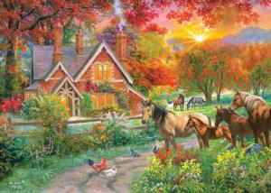 Homestead Sunrise & Sunset Jigsaw Puzzle By RoseArt