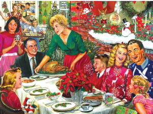 Christmas Dinner Christmas By RoseArt