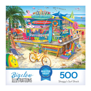 Bigelow Illustrations - Shaggy's Surf Shack Beach & Ocean By RoseArt