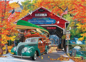 Covered Bridge Nostalgic & Retro By RoseArt