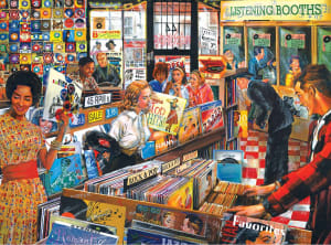Record Store Shopping By RoseArt