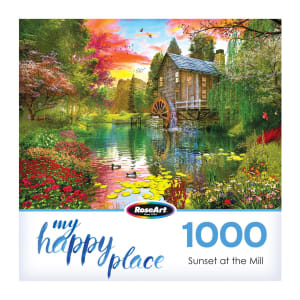 My Happy Place 1000Pc - Sunset At The Mill Sunrise & Sunset By RoseArt
