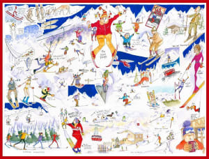 Skiing Collage By All Jigsaw Puzzles