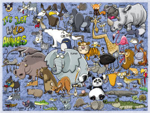 It's Just&hellip;Wild Animals! Cartoon By All Jigsaw Puzzles