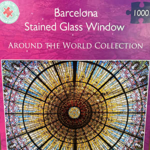 Barcelona Stained Glass Window Maps & Geography By All Jigsaw Puzzles