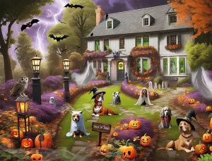 Dogs at a Haunted House Dogs By All Jigsaw Puzzles