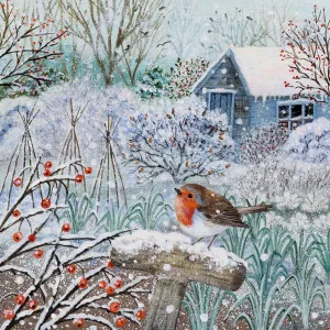 Winter Garden Robin Winter By Victory Wooden Puzzles, LTD