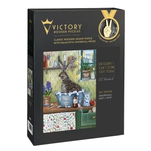 I'm Sorry I Can't Come Out Today, ...... Bunny By Victory Wooden Puzzles, LTD