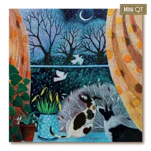 Watching Snowfall - Mini Quarter Tin Around the House By Victory Wooden Puzzles, LTD